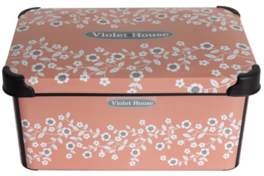 Контейнер Violet House 0647 DECOR POWDER FLOWERS 10 л (6821267)
