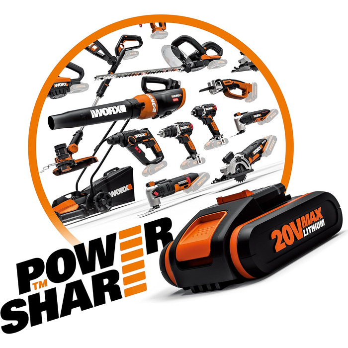 Акумулятор WORX WA3604 PowerShare с зарядной станцией в комплекте