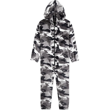 Дитячий флісовий комбінезон CityComfort Onesie, піжама для хлопчиків і дівчаток, надзвичайно м&39який, цільний, на все тіло, піжамний комбінезон, піжама-ромпер, 7-14 років, 11-12 років, сірий, арктичний