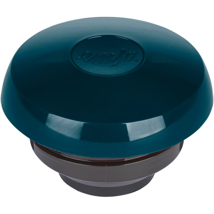 Ізольований глечик Emsa Samba, місткість 1,5 літра, застібка Quick Press, 100 герметичний, зберігає напої гарячими протягом 12 годин і холодними протягом 24 годин, зі скляною підкладкою, зроблено в Німеччині, напівпрозорий/океанський блакитний, N4012000 1