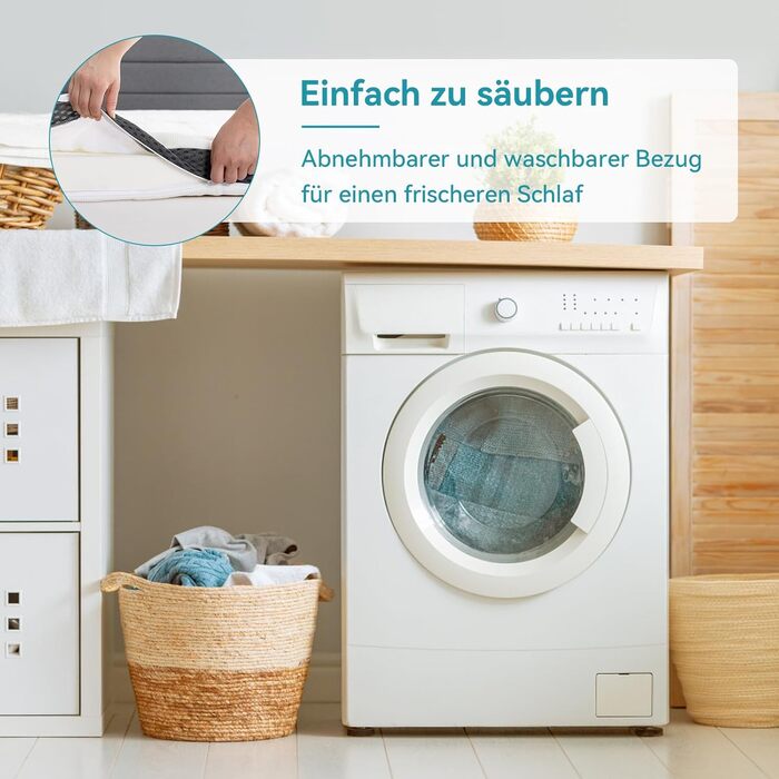 Наматрацник Storeo Basics Comfort з піни з ефектом пам&39яті, плюшевий, 180 x 200 см, висота 7 см, білий 180 x 200 x 7 см