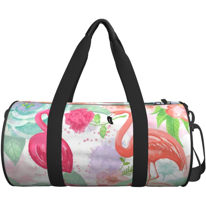 Дорожня сумка-циліндр з квітковим візерунком, спортивна сумка для чоловіків та жінок, сумка-мішок, спортивна сумка