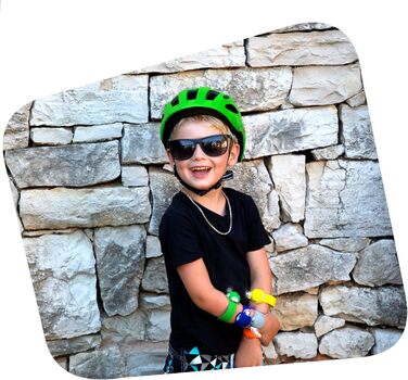 Велосипедний шолом дитячий 6-12 років для велосипеда, скейтборду, гірського велосипеда, роликових ковзанів Задній ліхтар, що перез