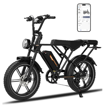 Електровелосипед, Електричний гірський велосипед для дорослих, Електровелосипед для щоденних поїздок зі знімним акумулятором 48 В 20,8 Аг, Запас ходу 3590 км, Чорний, 19 20&39&39