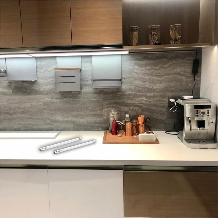 Світлодіодна трубка IHYCTV T5 288 мм, 5 Вт, світлодіодні трубки G5 для електронного баласту, 3000 К, 685 лм, модернізована заміна класичної люмінесцентної лампи T5 L 8 Вт, 24 В DC/AC, тепле біле світло, 3 шт.