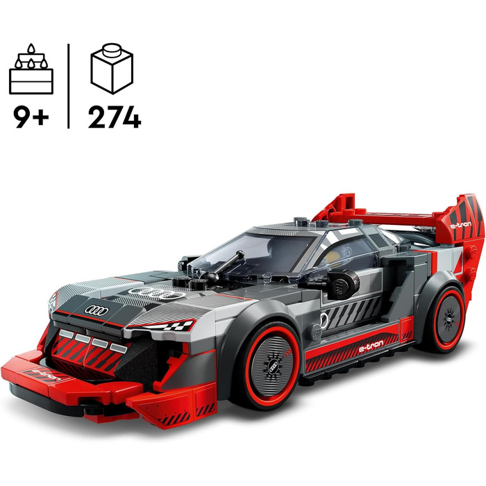 Конструктор LEGO Speed Champions 76921, Гоночний автомобіль Audi S1 e-tron quattro, 274 деталі