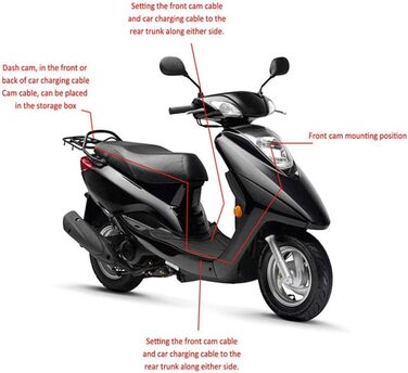 Відеореєстратор для мотоцикла, відеокамера для мотоцикла, відеореєстратор, модний HD відеореєстратор для мотоцикла, 120-градусний