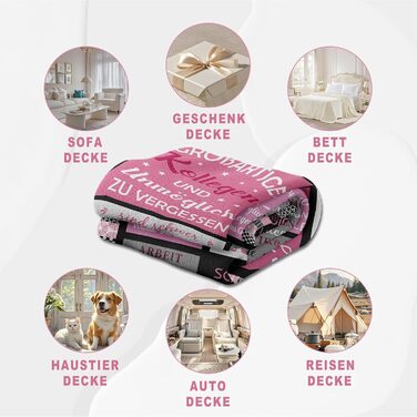 Прощальний подарунок для колег, прощальний подарунок для колегинь, прощальний подарунок для колег-чоловіків, які змінюють роботу, прощальний подарунок для колегинь, які змінюють роботу, невеликі подарунки для колег, ковдра для колег 150x130 см, прощальний