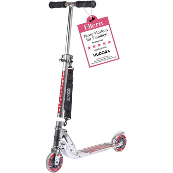 Самокат HUDORA BigWheel 125 - Безпечний та високоякісний алюмінієвий самокат для дітей - Регульований по висоті та складаний міськ