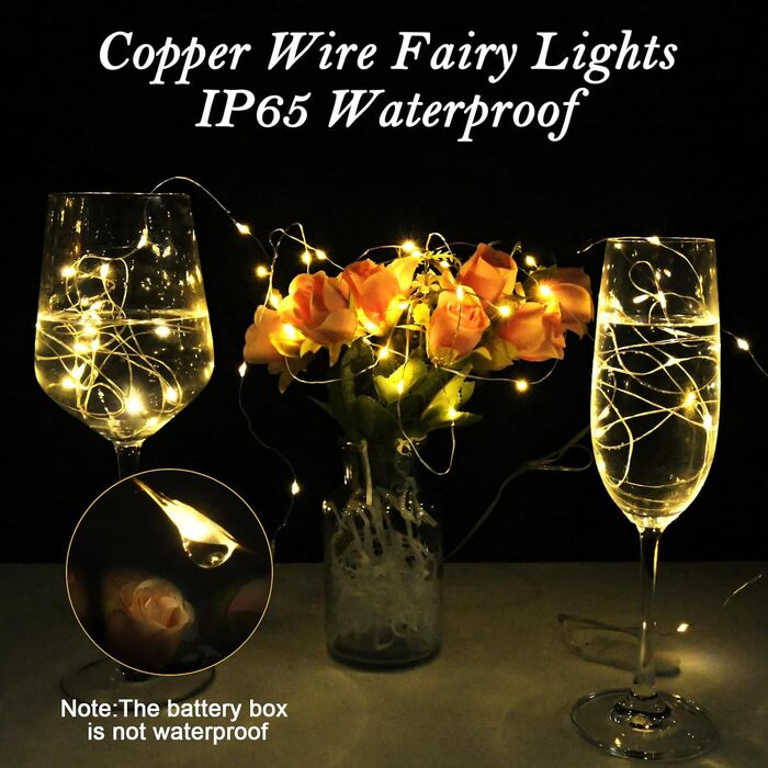 Світлодіодні казкові вогні, 3м 30LEDs дротяні мікро казкові вогні, прикраса на Хелловін казкові вогні на батарейках AA для вечірки