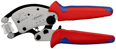 Саморегульовані обтискні кліщі KNIPEX Twistor16 для квадратного обтиску, 97 53 18 SB