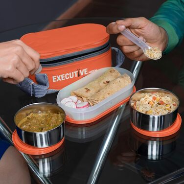 Набір контейнерів для обіду Milton Executive, 3 предмети, 260 мл, Помаранчевий