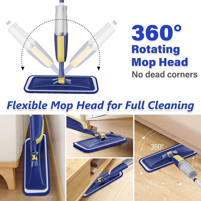 Швабра з функцією розпилення Швабра-розпилювач Швабра для підлоги - MANGOTIME Швабра-розпилювач Швабра для підлоги Волога швабра з
