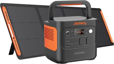 Портативна електростанція Jackery 2000 v2 із сонячною панеллю 200 Вт, сонячним генератором потужністю 2042 Втгод з вихідною потужністю 2200 Вт, швидкою зарядкою LiFePO4 акумулятора для кемпінгу, автофургона, автономного використання E2000 V2200 Вт