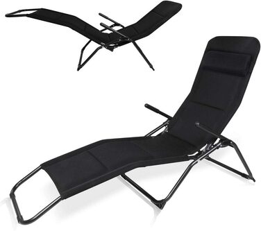 Ваш садовий шезлонг GEAR Lettino 3D, шезлонг для сауни з подушкою, шезлонг із швидковисихаючим 3D-сітчастим чохлом і чохлом для за