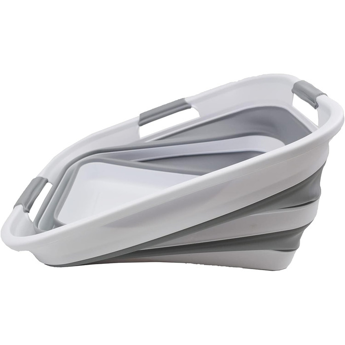 Складаний пластиковий кошик для білизни, 29 л, розбірний контейнер для зберігання, органайзер, портативна ванна для прання, компак