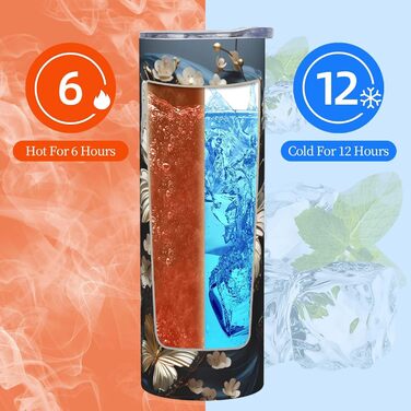 Кухоль з прямою трубочкою, 590 мл, золотистого кольору, білі метелики, чорний, з принтом, дорожній кухоль, підходить для кемпінгу, офісу та дому