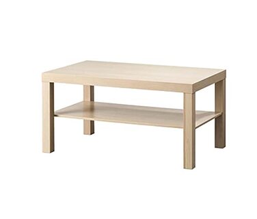 Журнальний столик IKEA Lack 90x55 см під дуб, біла морилка 503.190.29