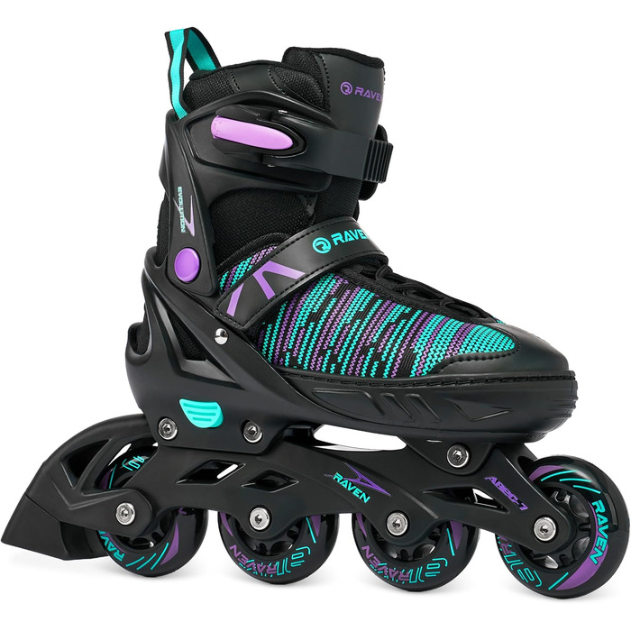 Ковзани/роликові ковзани RAVEN 2-в-1 для дітей, дорослих, дівчаток та жінок, регульовані розміри 35-39 (23 см-25,5 см)
