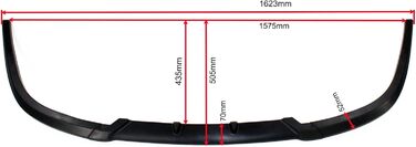 Автомобільні запчастини та автомобіль Hifi GmbH 1M0805900 Кріплення переднього спойлера Губчастий бампер Performance Look Універсальний чорний Golf 5