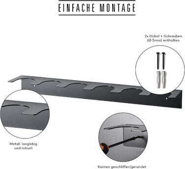 Ярусна підставка для спецій Ankerkraut, металевий органайзер для спецій, розрахований на 6 банок для спецій, легке складання, включаючи 2 дюбелі та шурупи, виготовлено в Німеччині, 6-