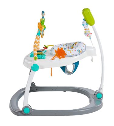 Компактні ходунки Carnaval Baby Walker Fisher-Price Jumperoo зі світлом, звуком і музикою, розбірні для зручного транспортування 9 місяців і старше, FDG98