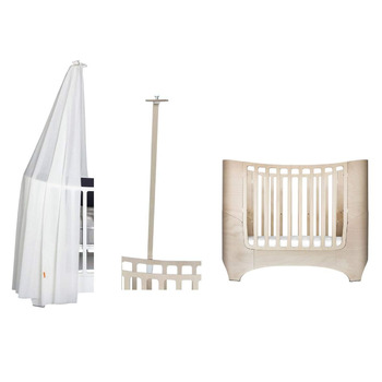 Дитяче ліжко Leander - побілене каркас балдахіна кольору побілене балдахін кольору білого