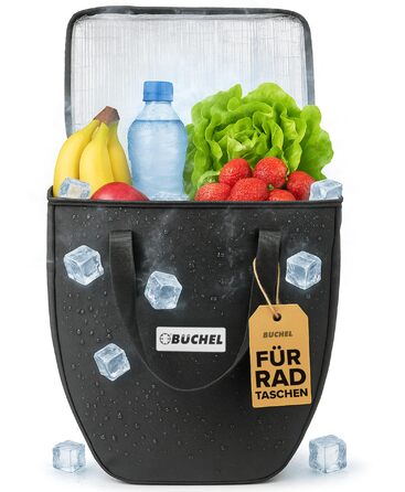 Велосипедний багажник Bchel для багажника 100 водонепроникний з ручкою для перенесення та плечовим ременем велосипедний багажник, сумка для багажника, задня велосипедна сумка, чорна, одинарна, 20 л