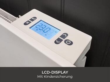 Електричний радіатор Adam Solis з керамічним сердечником потужністю 2000 Вт білого кольору