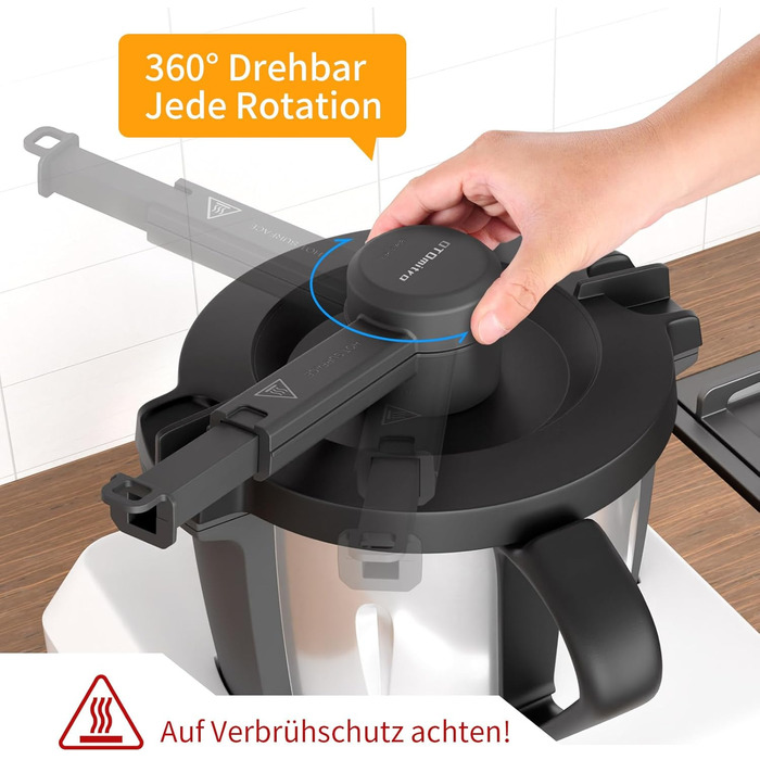 Для Monsieur Cuisine Connect та Smart, парова диверсія для захисту навісних шаф, паровий розрядник, аксесуари для відведення пари для MCC та MCS, посудомийна машина безпечна для Monsieur Cuisine Connect/Smart/Trend