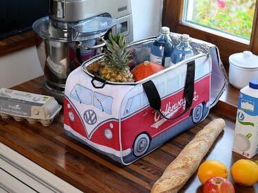 Сумка-холодильник Volkswagen Hippie Bus T1 Camper Van 25 л одного розміру червоного/білого кольору