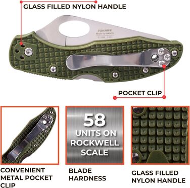 Кишеньковий складаний ніж зі сталі 440C лезо 75 мм нековзна ручка з кліпсою Кемпінг Полювання Риболовля Відкритий EDC ніж 175 мм 6