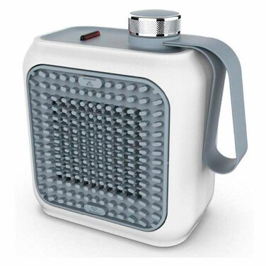 Керамічний вентилятор-обігрівач, енергозберігаючий вентилятор-обігрівач, миттєвий нагрів, тиха робота, автоматичне вимкнення при перекиданні, 360 Вт, синій (HFX10B03.LB) світло-синій, 39Longhi Capsule Desk -