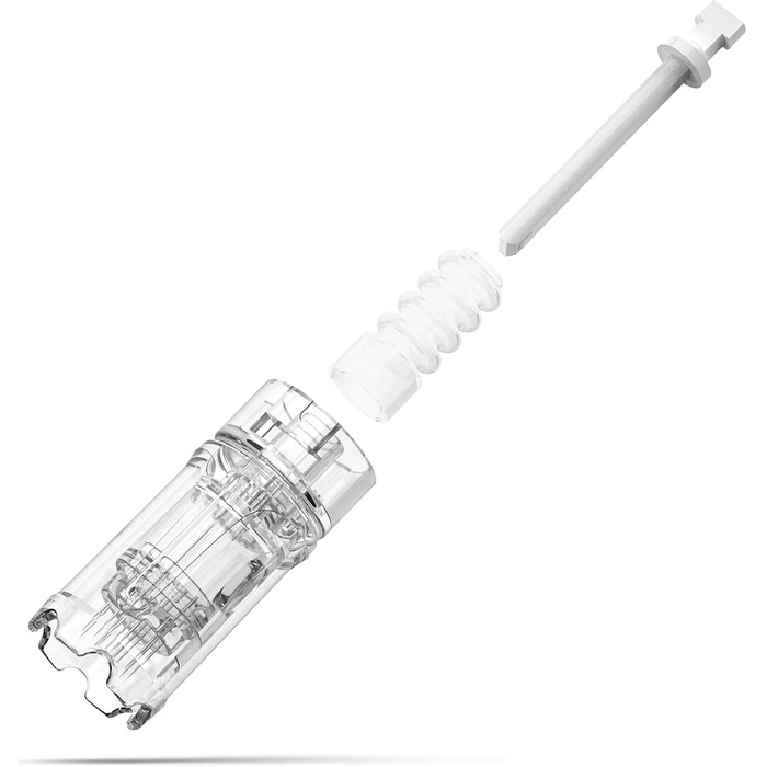 Електрична дерма-ручка A10 з РК-дисплеєм та 5 рівнями, вкл. 10 картриджів з голками Регульована 0-2,5 мм Бездротова мікроголкова дерма-ручка для шкіри обличчя