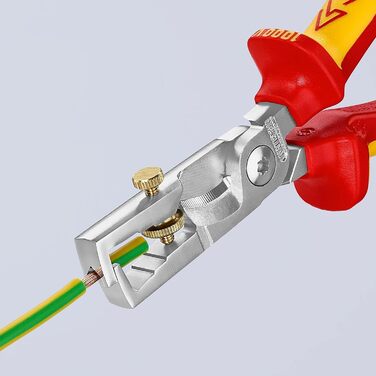 Стрипер KNIPEX StriX зі спеціальними ножицями для кабелю, 13 66 180 SB