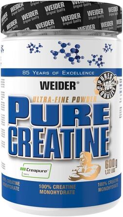 Креатин моногідрат WEIDER, 600 г – Чистий Creapure для сили та енергії