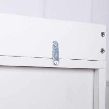 Пеленальний столик ecomi, дитячий комод з дерева з пеленальною тумбою, 3 шухляди, 1 дверцята, висота 100 см, білий колір, пеленальний столик 113x100 см, хромовані ручки