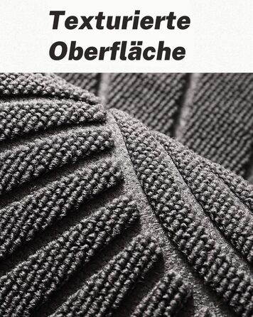 Килимок для вулиці 50x80 см, миється, стійкий до атмосферних впливів, нековзкий, високоякісний, напівкруглий килимок для використання всередині та зовні приміщень, естетично привабливий килимок для входу на вулицю, килимок, що вловлює бруд, 50 x 80 см, сі