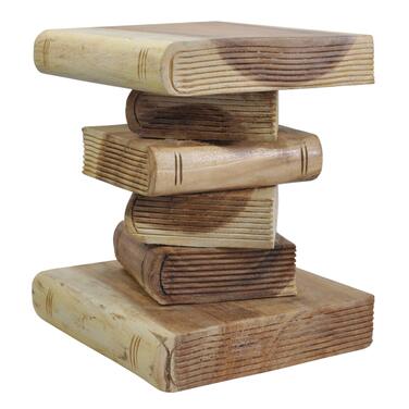 Табурет для книг, приставний столик, підставка для квітів, колонний стілець, тумбочка біля ліжка, квіткова колона (13435 - висота 31 см)