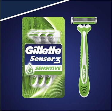 Одноразові чоловічі бритви Gillette Sensor3 Sensitive x6