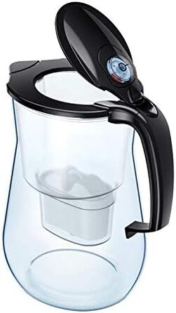 Фільтр для води Aquaphor Onyx, 4,2 л, з магнієм для здорового серця, чорний