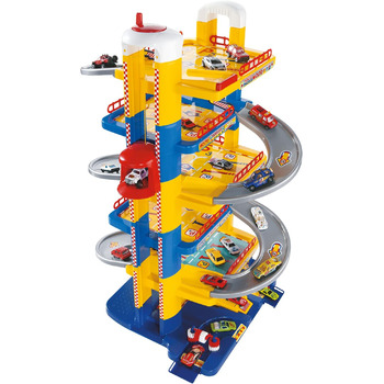 Поверховий гараж для дітей з гаражем, пандусами, канатами, ліфтом, заправкою та буровою станцією дитячі іграшки 3 роки, 6-
