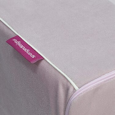 Дитяче крісло від 1 року - Дитяче крісло - Міцне, зручне, виготовлене з пінопласту - зі знімним велюровим чохлом, можна прати - Подарунок на 1-й день народження для дівчаток, хлопчиків - Пастельно-рожевий