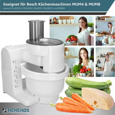 Тримачі підходять для Bosch MUM4/MUM8 запчастина для кухонного комбайна, ProfiMaxx 44, 45, 46, 47, MUZ8DS1, MUZ4DS2, MUZ4DS3, 00091027/091027, джерело TurMix, крило подрібнювача безперервної дії 2 шт. и, 2 шт.
