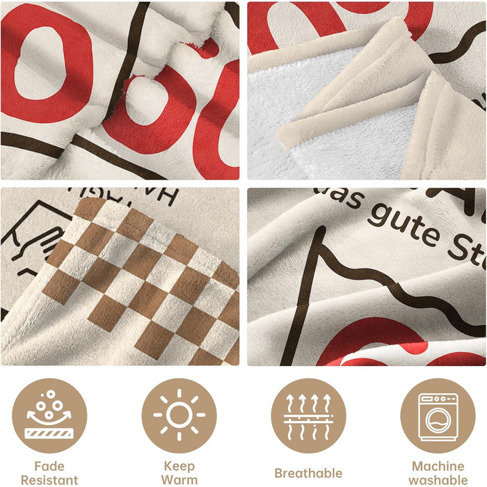 Подарунок на 60-річчя для жінок та чоловіків, кумедний подарунок на день народження у вигляді ковдри, подарунки на 60-річчя для жінок та чоловіків, подарунки на 60-річчя для жінок, дівчат, мам та тат, подарунки для дбайливого поводження