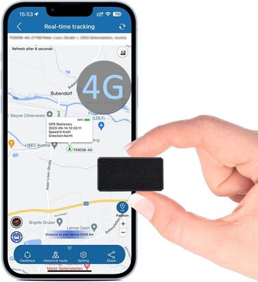Міні-трекер TKMARS GPS 4G TK901, маленький GPS-шукач з магнітом, прихований пристрій відстеження в режимі реального часу, що перезаряджається, додаток та веб без підписки, міні-пристрій відстеження для дитини, валізи, транспортного засобу, автомобіля