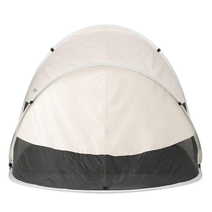 Великий розкладний пляжний намет Deryan встановлення за 1 секунду, захист від ультрафіолету 50 та вітронепроникний, легкий та складний пісочний 205 x 128 x 95 см, кремовий