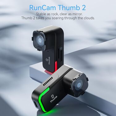 Міні-екшн-камера RunCam Thumb 2 FPV 4K60FPS 27g Пульт дистанційного керування записом зі стабілізацією Gyroflow ND Filter для FPV Drone Cinewhoop Airplane Car Car (Thumb 2ND Filter Set128G SD Card)