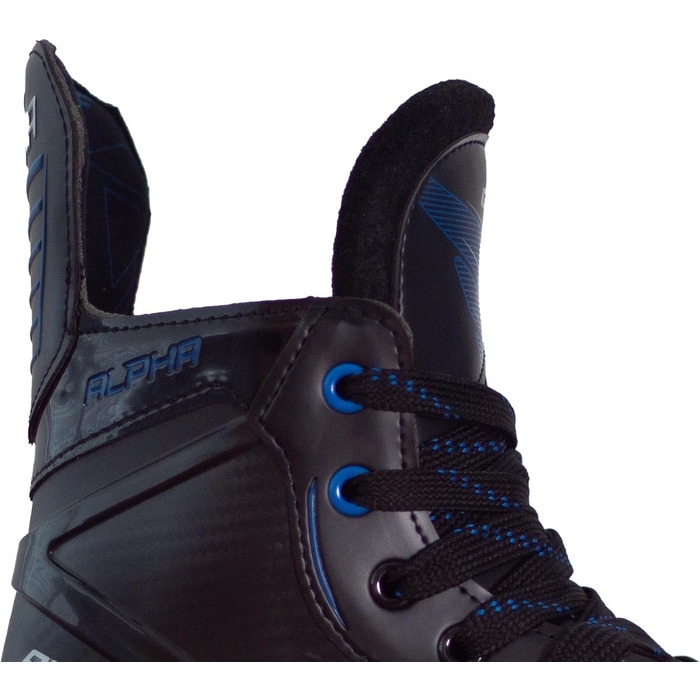 Ковзани Alpha GRAF для дорослих, людей похилого віку, для відпочинку, хокею, чорно-сині, унісекс, розмір 43
