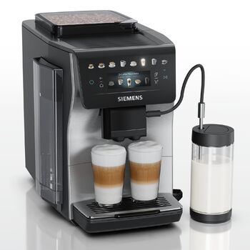 Кавомашина Siemens EQ600 iAroma TP605EM3, нержавіюча сталь, понад 40 напоїв